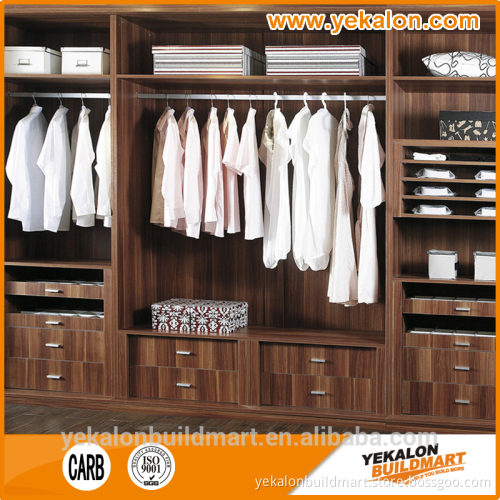 Neat walk in closet bedroom wardrobe